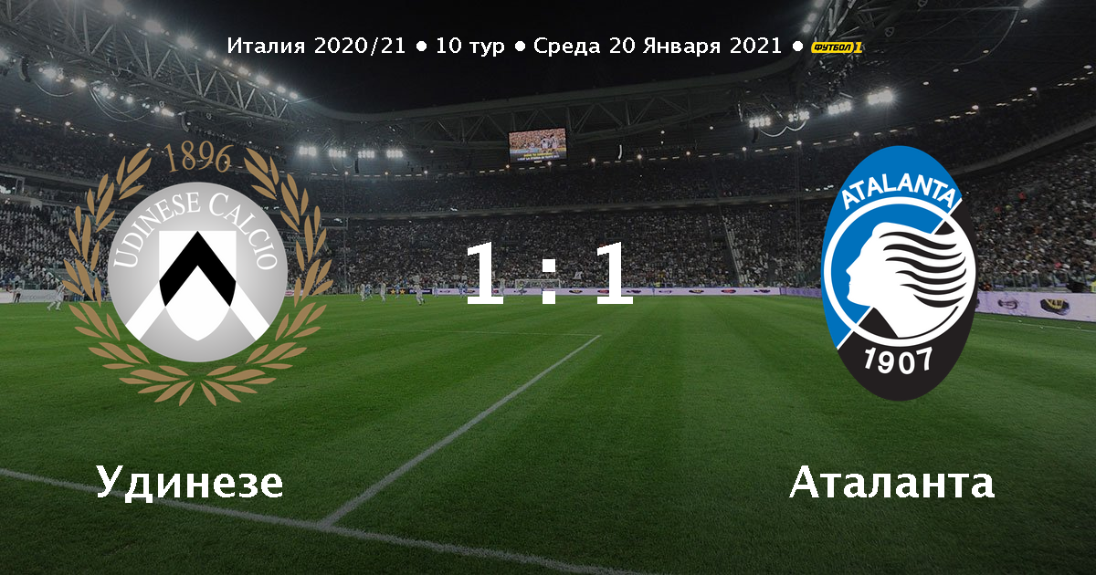 Udineze Atalanta Statistika Matcha 20 01 2021 Futbol 24