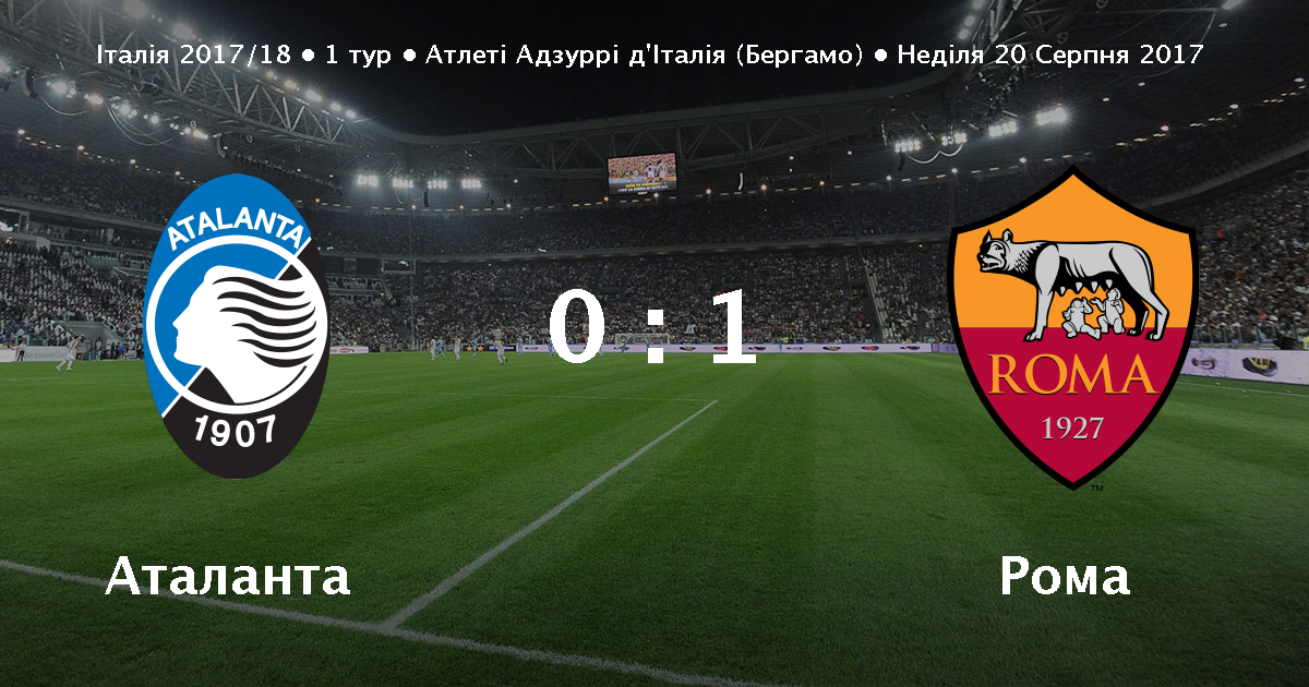 Матч Аталанта - Рома - 0:1 : онлайн, анонс, статистика ...