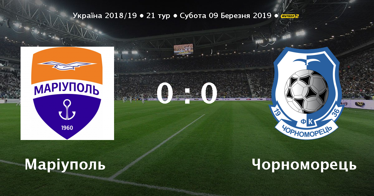 Mariupol Chornomorec Video Goliv Ta Oglyad Matchu 09 03 2019 Futbol 24