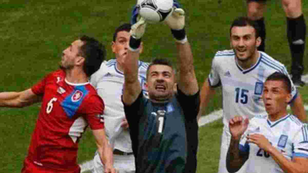 У збірної Греції проти чехів травмувався основний воротар
