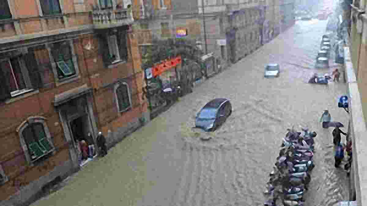 Встреча "Сампдории" и "Интера" отменили из-за наводнения