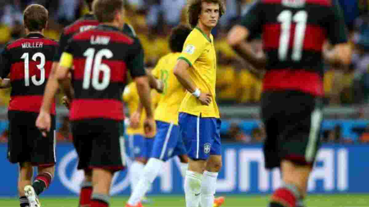 Три защитника сборной Бразилии попали в символическую сборную ЧМ-2014. ФОТО