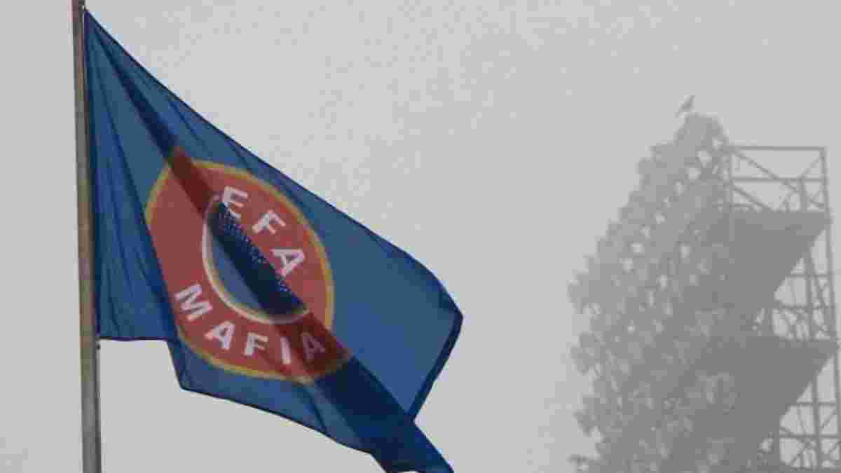 "Фейенорд" могут наказать за флаг "UEFA - MAFIA"