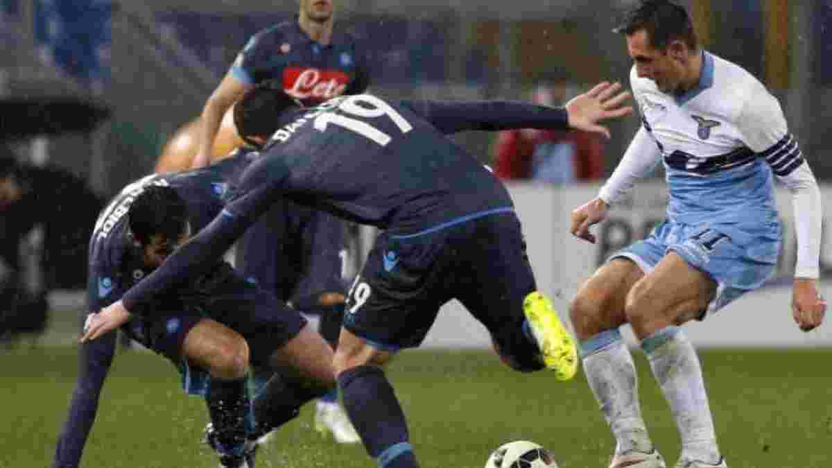 "Лаціо" у першому півфіналі Кубка Італії втратив перемогу над "Наполі" 