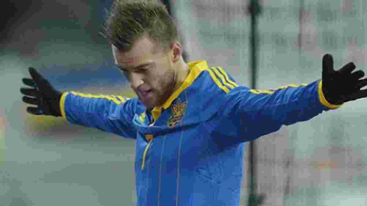 Ярмоленко став найкращим бомбардиром збірної України у товариських матчах