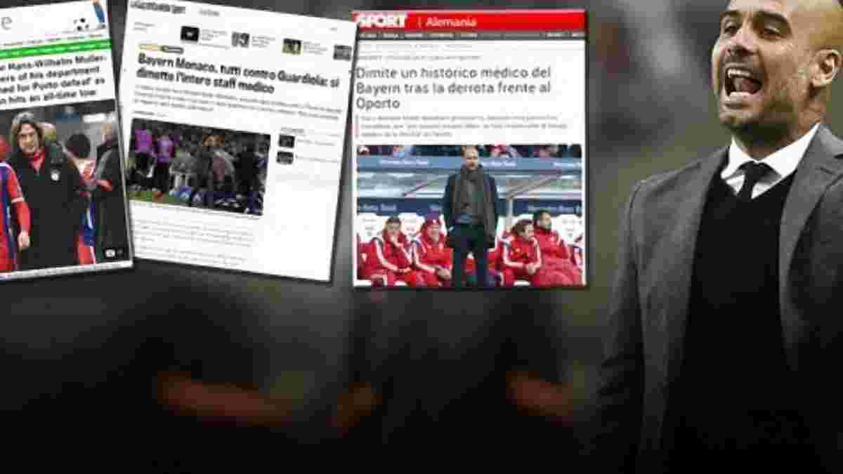 Світова преса критикує Ґвардіолу після відходу медичного штабу "Баварії"