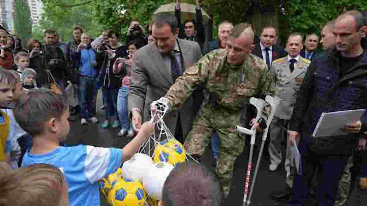 Воїни АТО взяли участь у вшануванні загиблих футболістів (ФОТО)