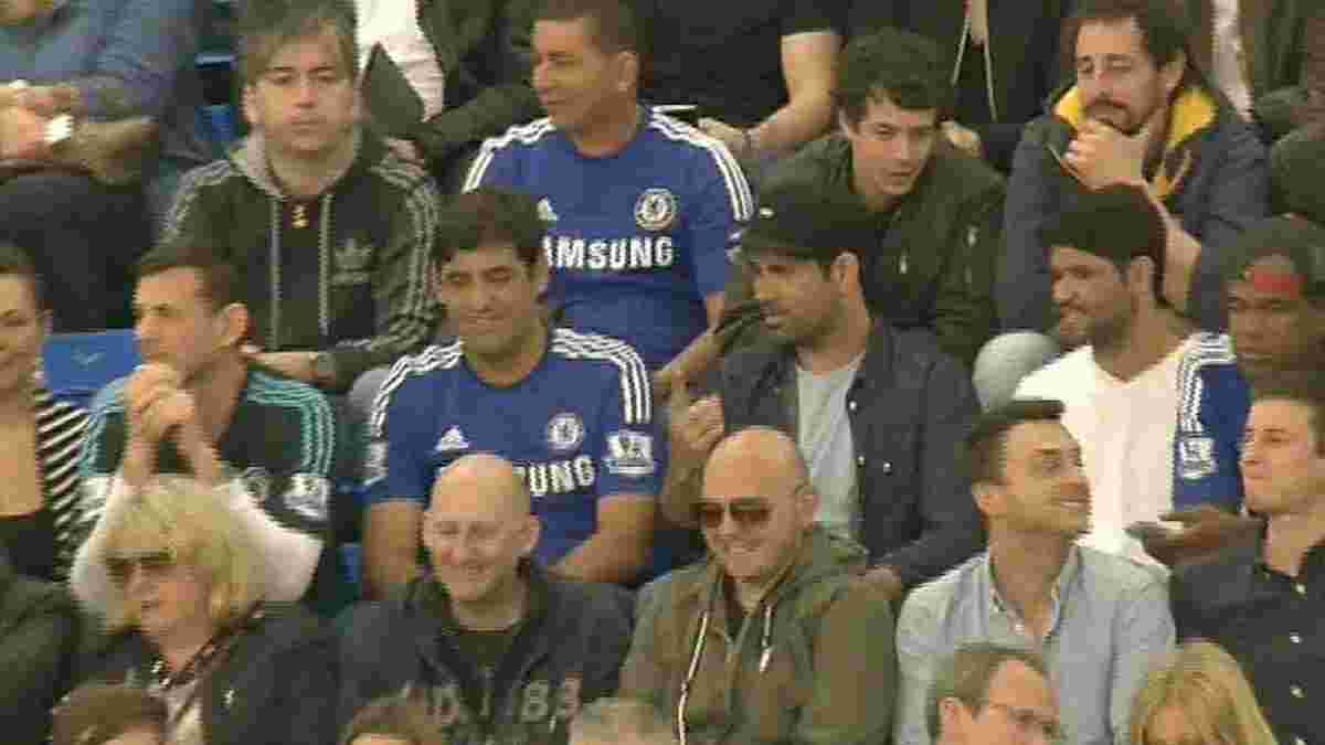 Диего Коста и его брат сидели рядом с фанатами "Челси" (ФОТО)