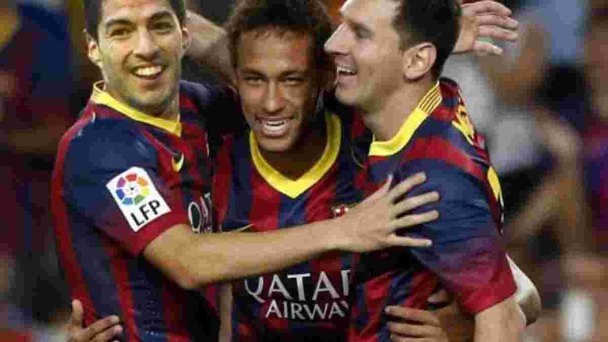 Ударне тріо Мессі-Суарес-Неймар - найкраще в історії іспанського футболу