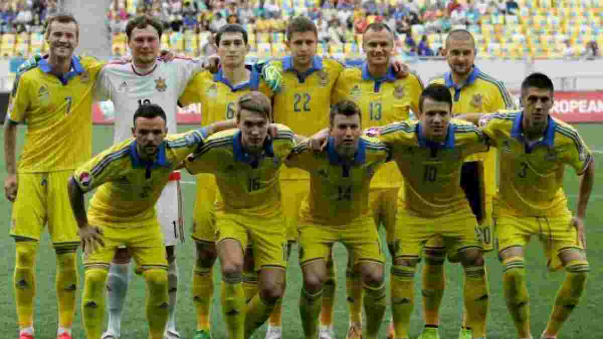 Україна лише сьома у рейтингу збірних, що посідають третю сходинку у кваліфікації Євро-2016