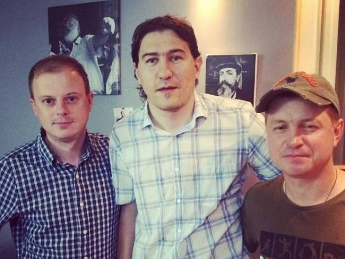 Дмитро Джулай у товаристві Віктора Вацка і Дениса Босянка