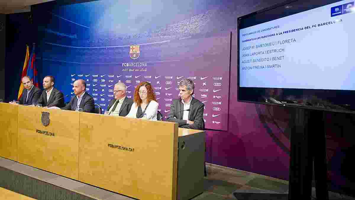 "Барселона" оголосила чотирьох кандидатів на пост президента клубу