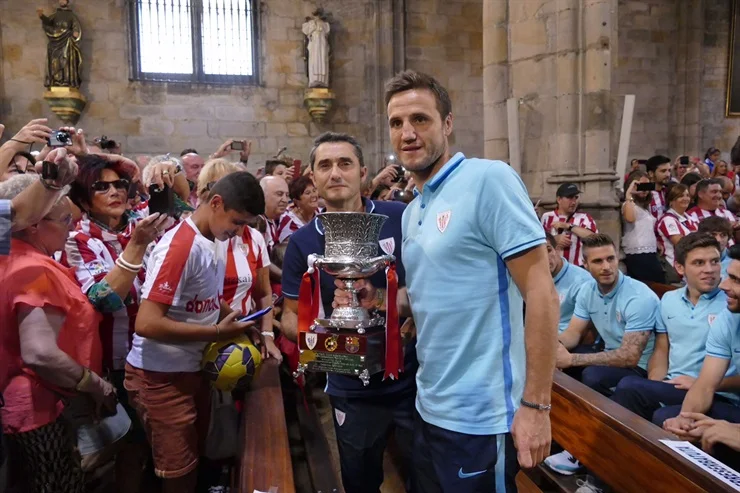 Атлетік, Більбао, Суперкубок, Іспанія, святкування, Athletic, Athletic Bilbao, Bilbao, celebration, Spain, Espana, Supercup, Super Copa