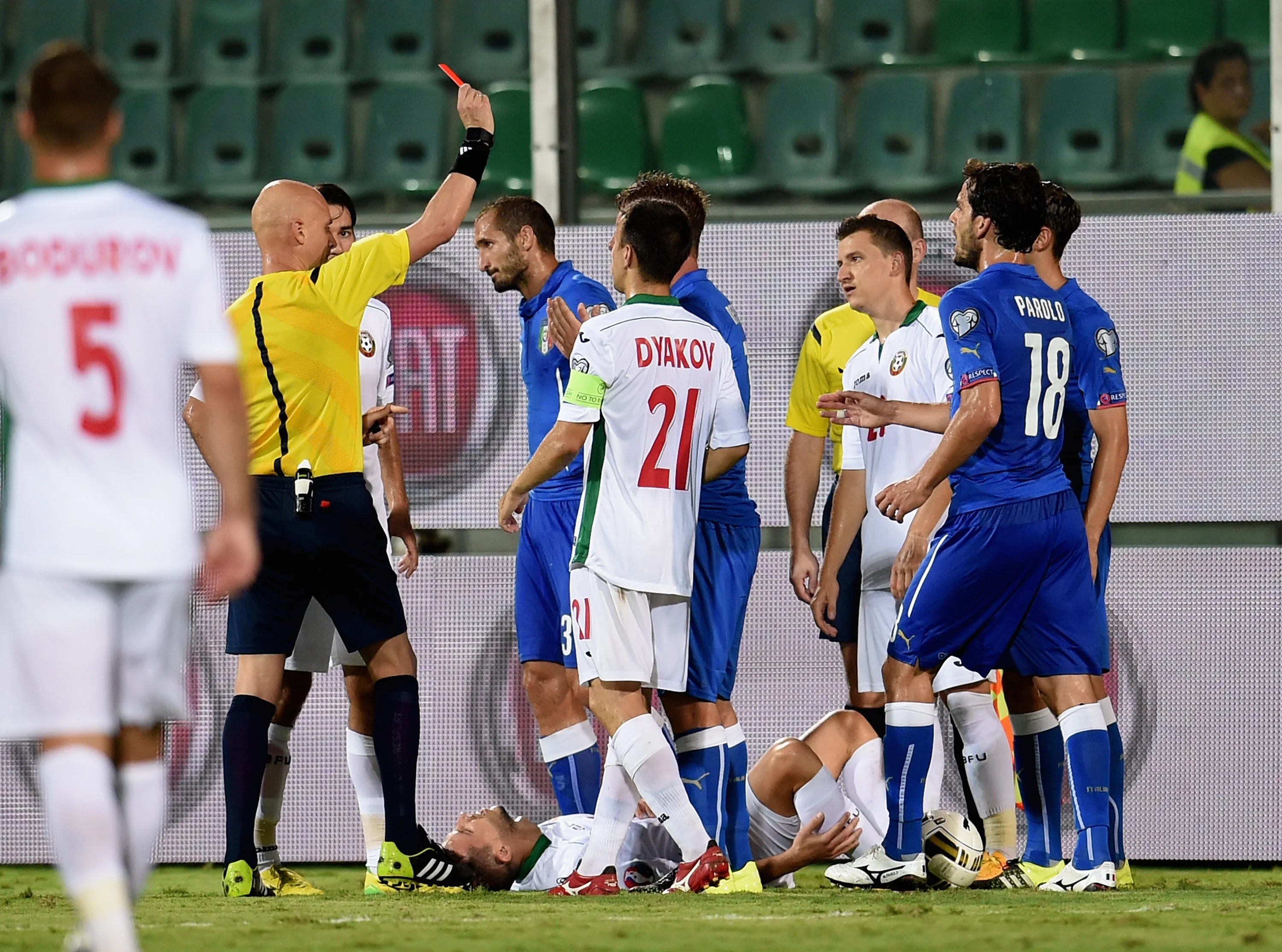 Червона картка Де Россі / Фото Getty Images