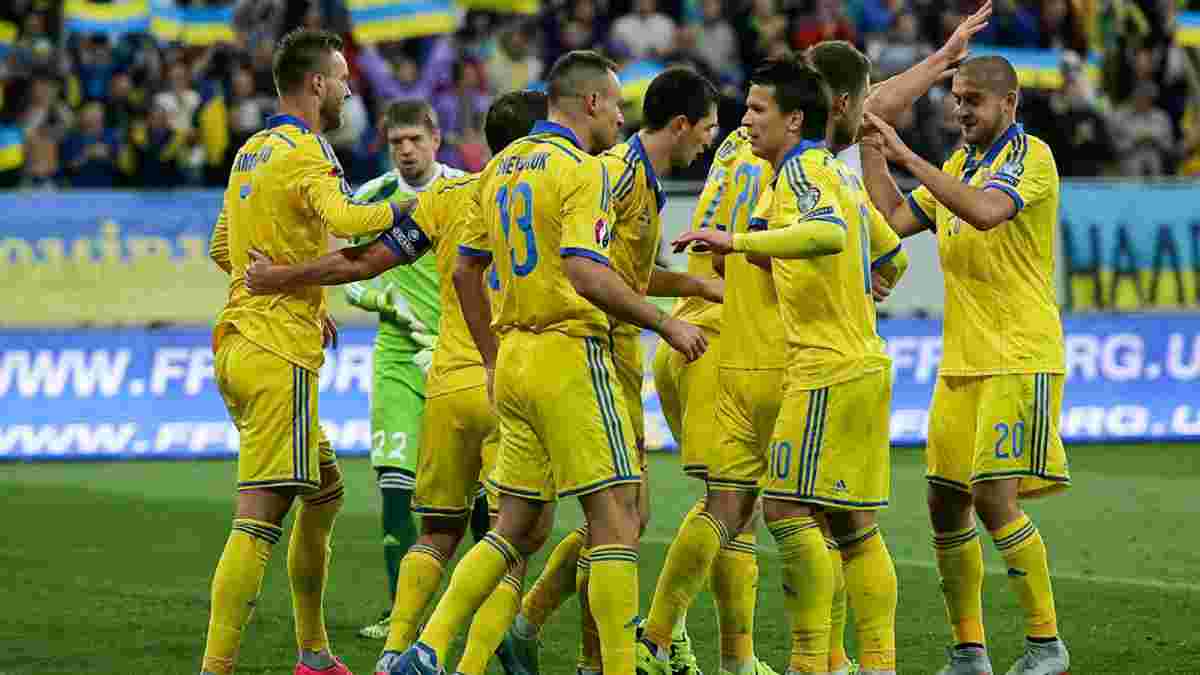 Збірна України лідирує у рейтингу найкращих третіх команд у відборі до Євро-2016