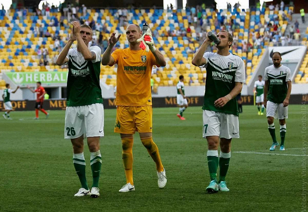 Александрийцы празднуют победу / фото Владимира Врублевского