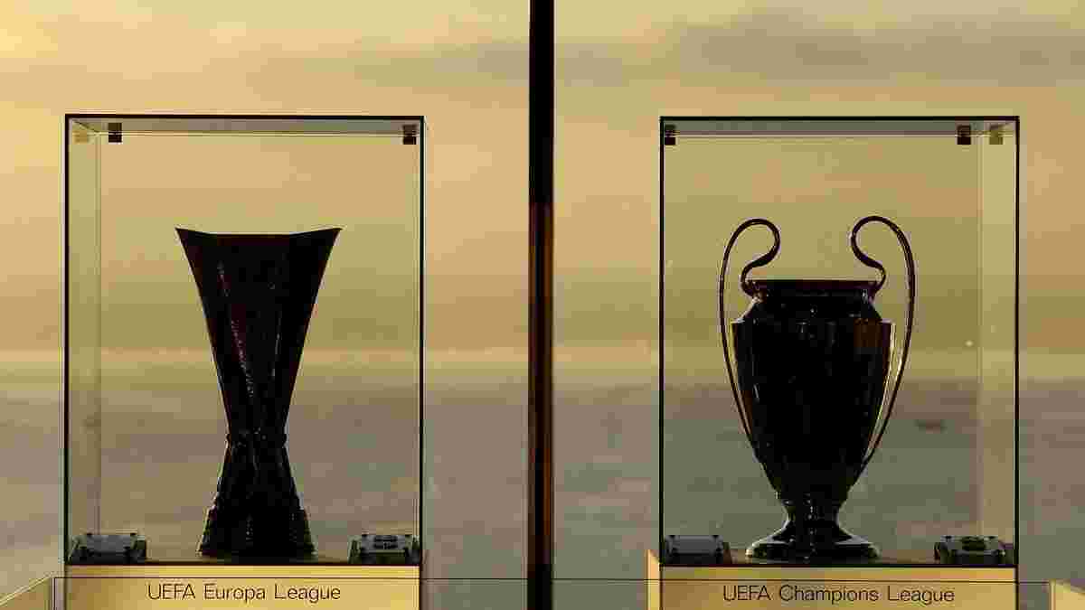 В Украину привезут трофеи Лиги чемпионов и Лиги Европы