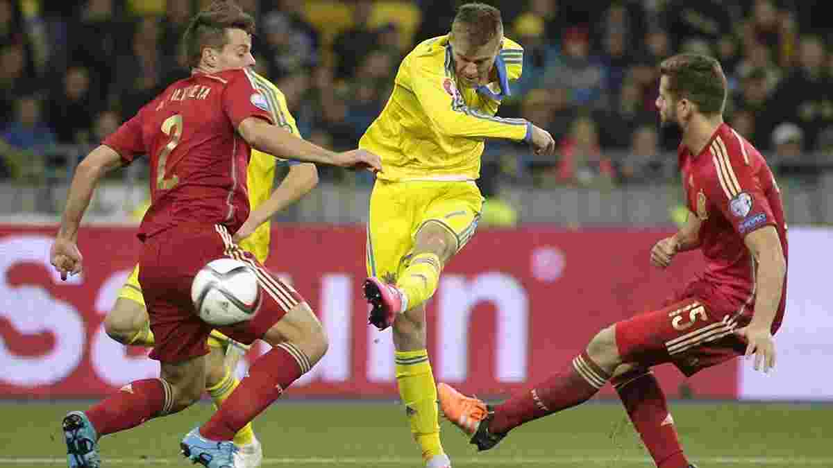 Україна дізнається суперника у плей-офф відбору до Євро-2016 18 жовтня