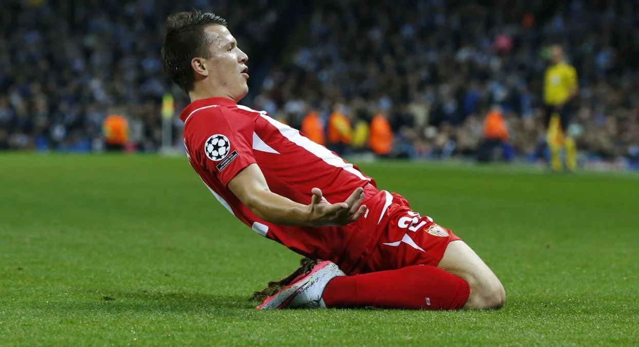 Евгений Коноплянка после гола в ворота "Ман Сити" / фото из соцсетей