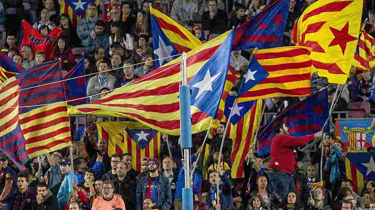 Фанаты "Барселоны" провоцируют УЕФА на "Камп Ноу" (ФОТО)