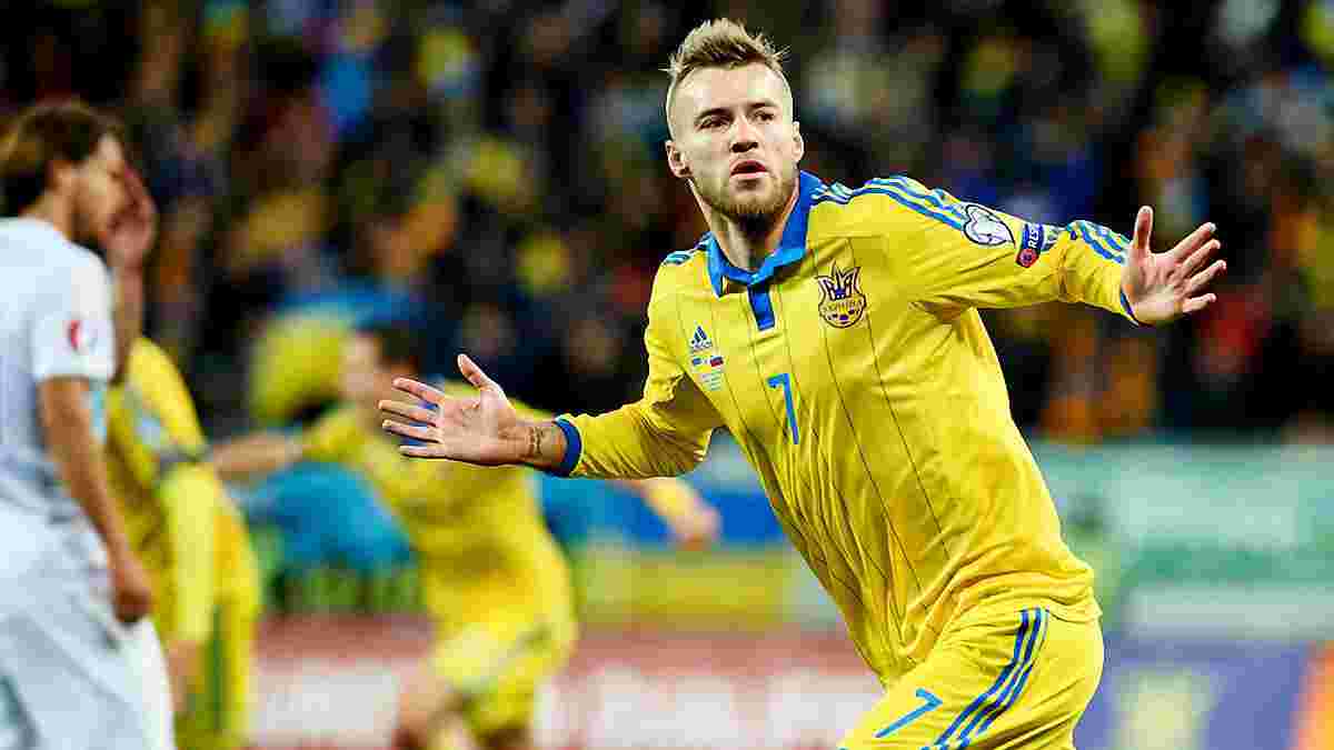 Украина победила Словению в первом матче плей-офф отбора Евро-2016