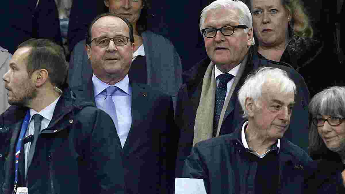 Олланд вирішив не переривати матч Франція - Німеччина в цілях безпеки