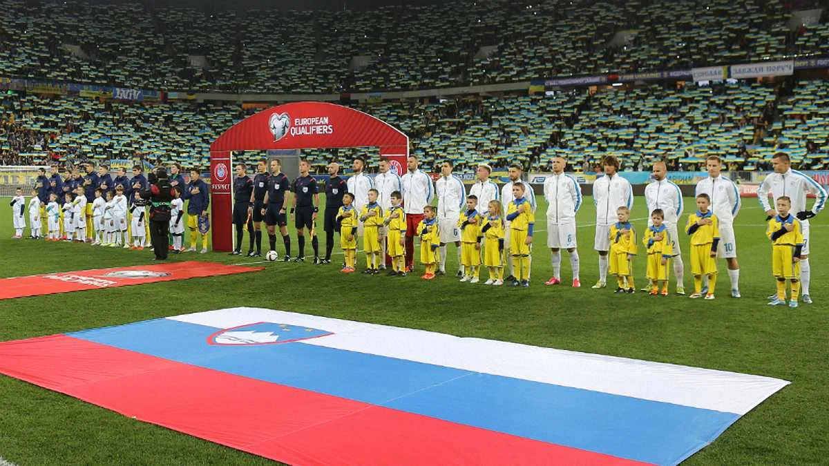 Словения - Украина / фото Е. Кравс