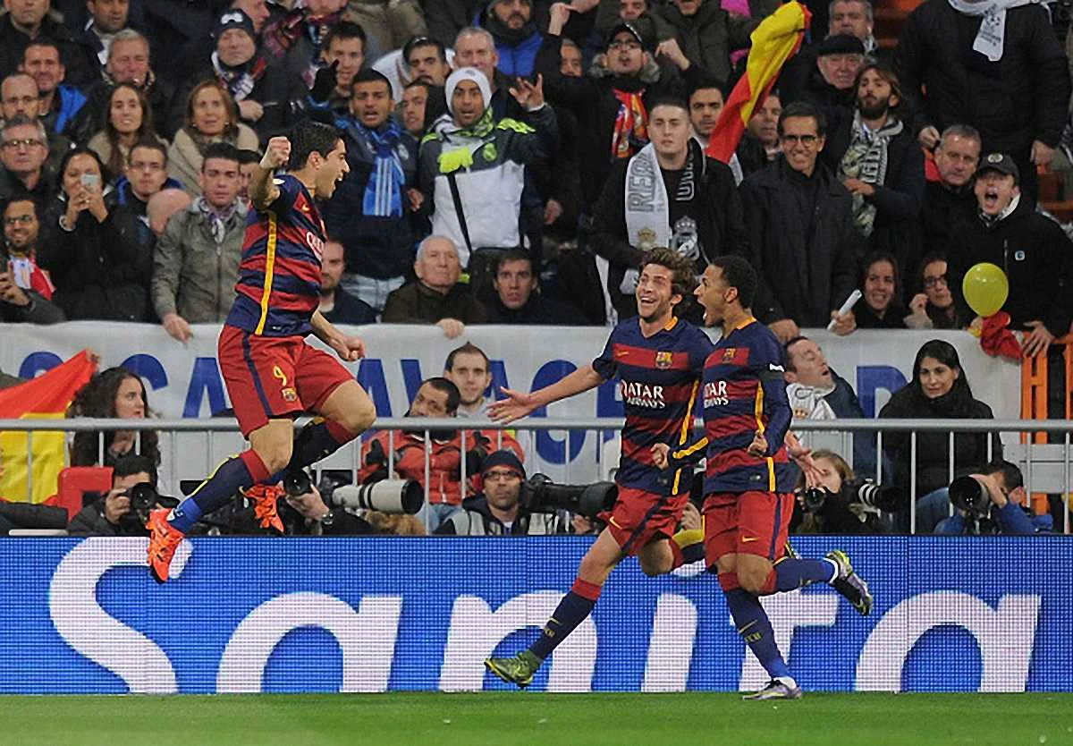 Неудержимая радость атакующего трио "Барселоны" / Соцсети