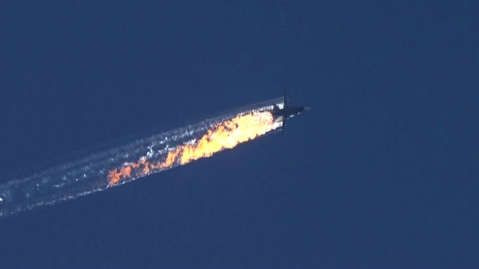 Сбитый Су-24 / фото из соцсетей
