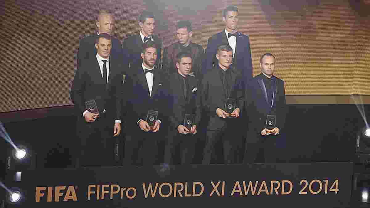 Месси, Роналду, Дуглас Коста и еще 52 лучших игрока мира по версии FIFPro (ФОТО)