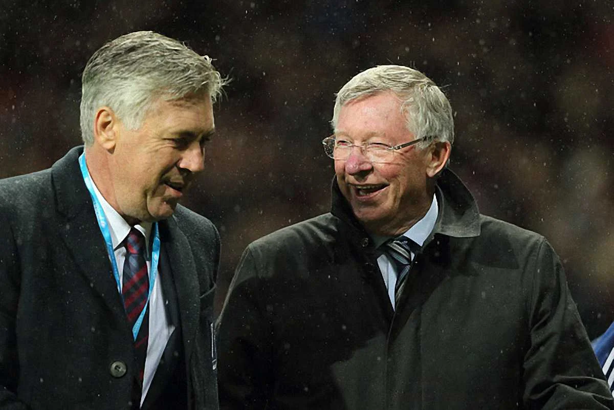 Карло Анчелотті та сер Алекс Фергюсон / GettyImages