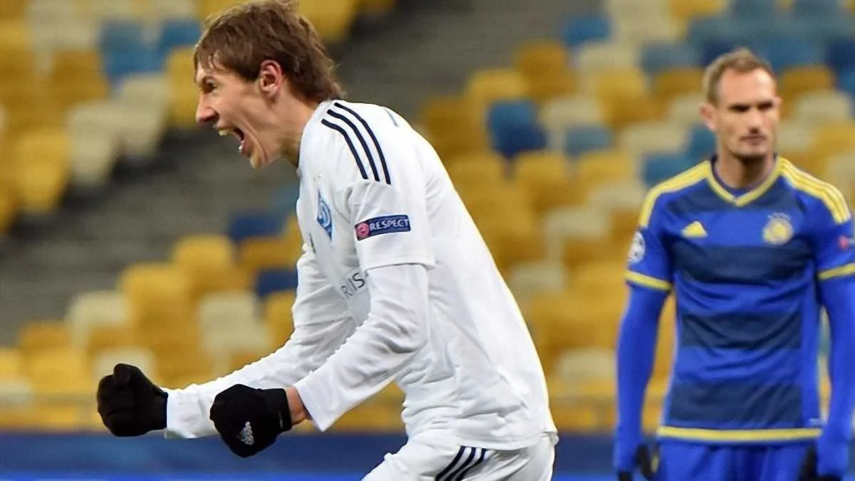 Гармаш празднует взятие ворот / Getty Images