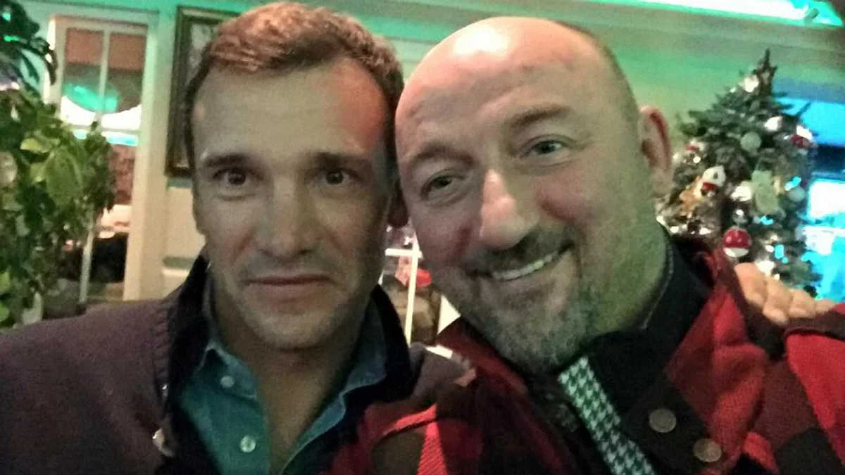 Алексей Мочанов и Андрей Шевченко после матча / Фото с Фейсбука