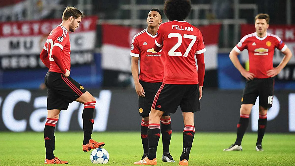 Гравці МЮ в матчі з "Вольфсбургом" / GettyImages