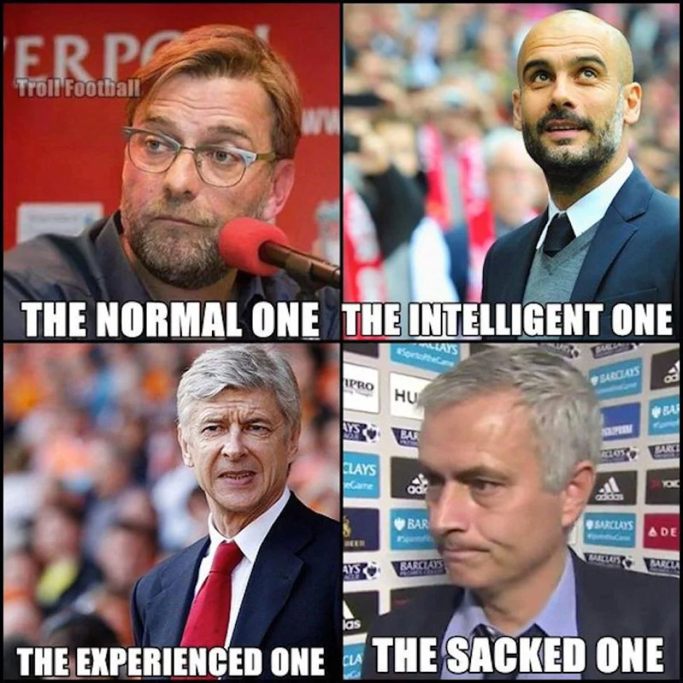 Моурінью, Клопп, Гвардіола, Венгер Моурінью, Клопп, Гвардіола, Венгер