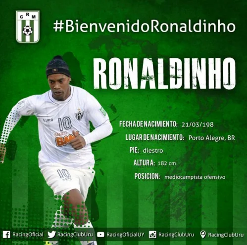 Роналдінью, трансфер, Расінг, день дурня