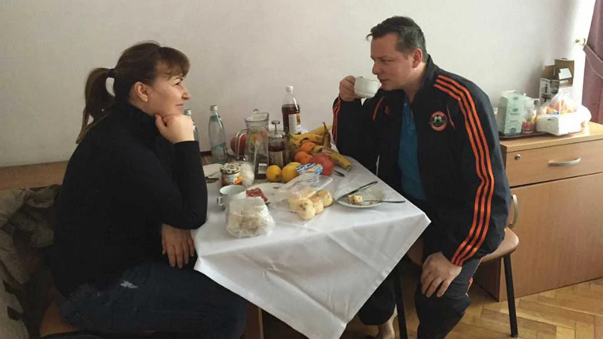 Олег Ляшко в экипировке "Шахтера"