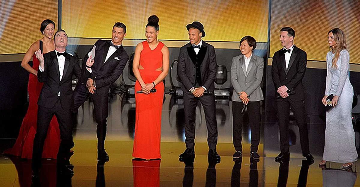 Найкращі футболісти і футболістки 2015-го на одній сцені / фото Getty Images