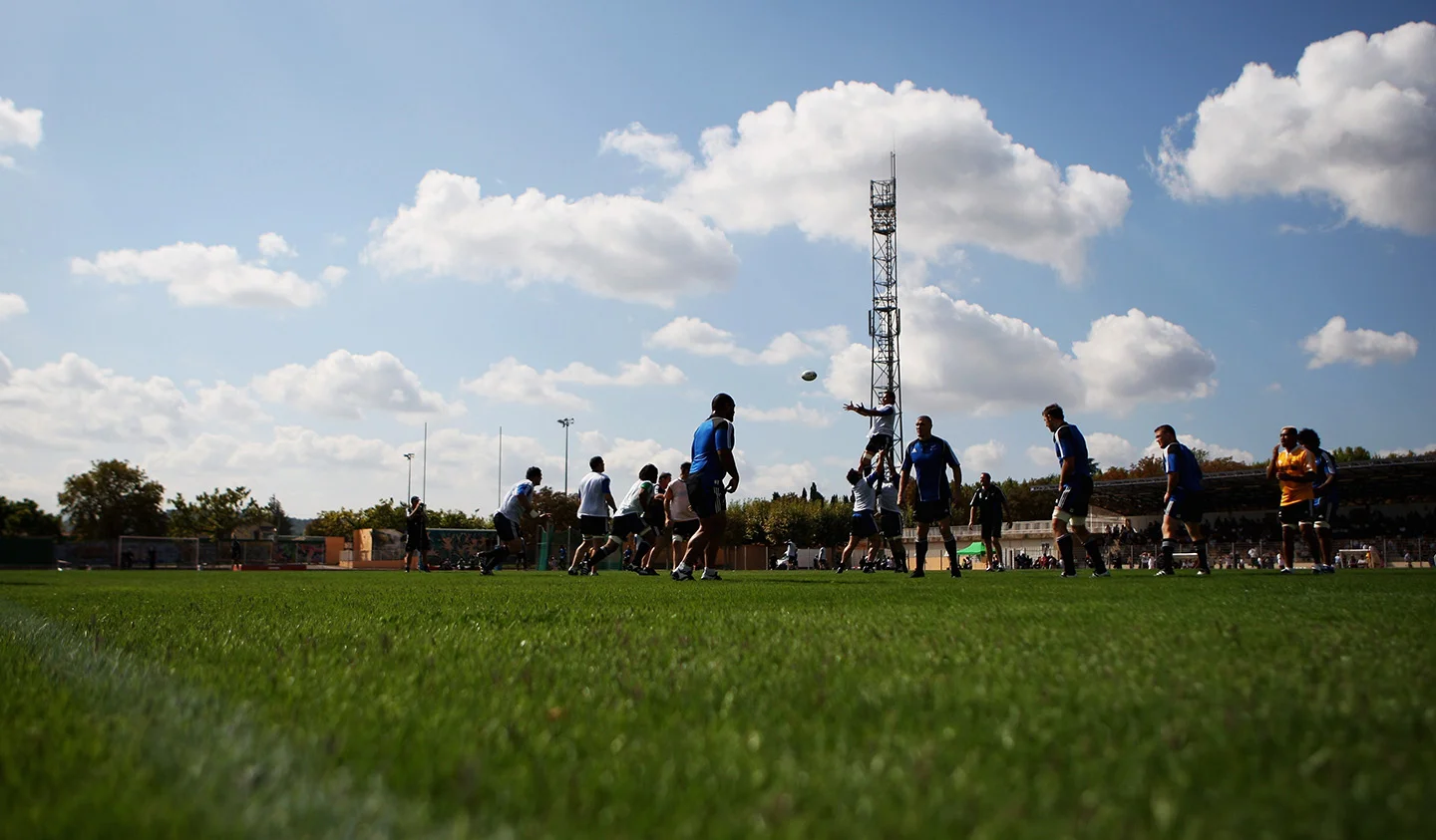 Тренировка All Blacks на стадионе "Каркассон". Фото: Getty Images