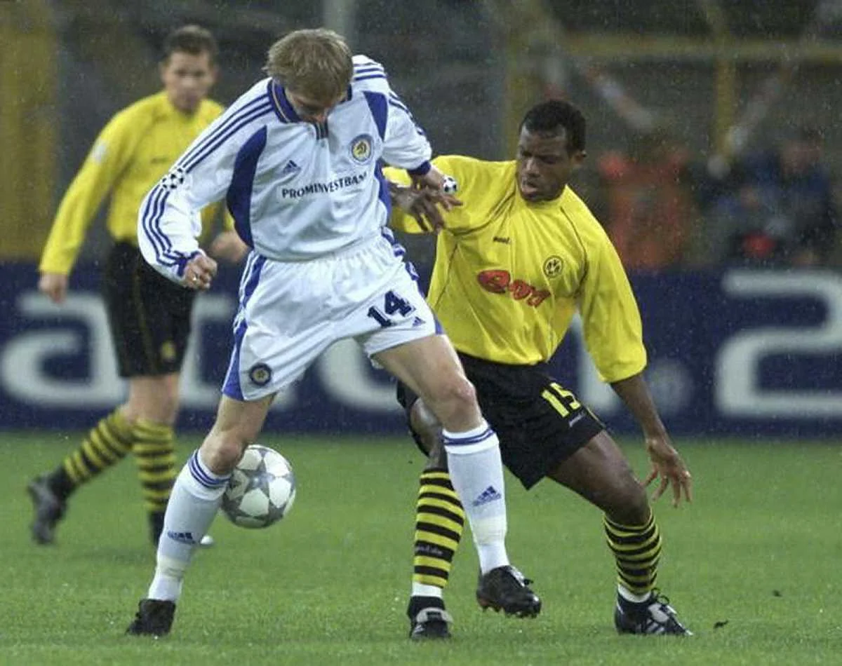 Андрей Гусин против дортмундской "Боруссии" / Фото Getty Images