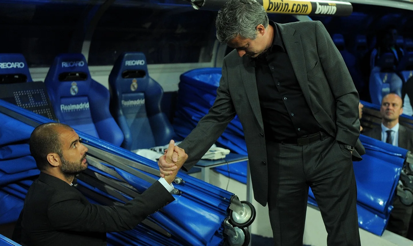 Хосеп Гвардіола і Жозе Моурінью: Зі святом, тезко! Фото: Getty Images