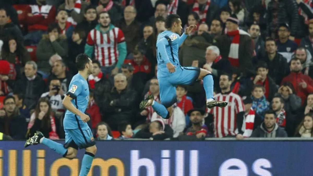 Неймар празднует гол / GettyImages