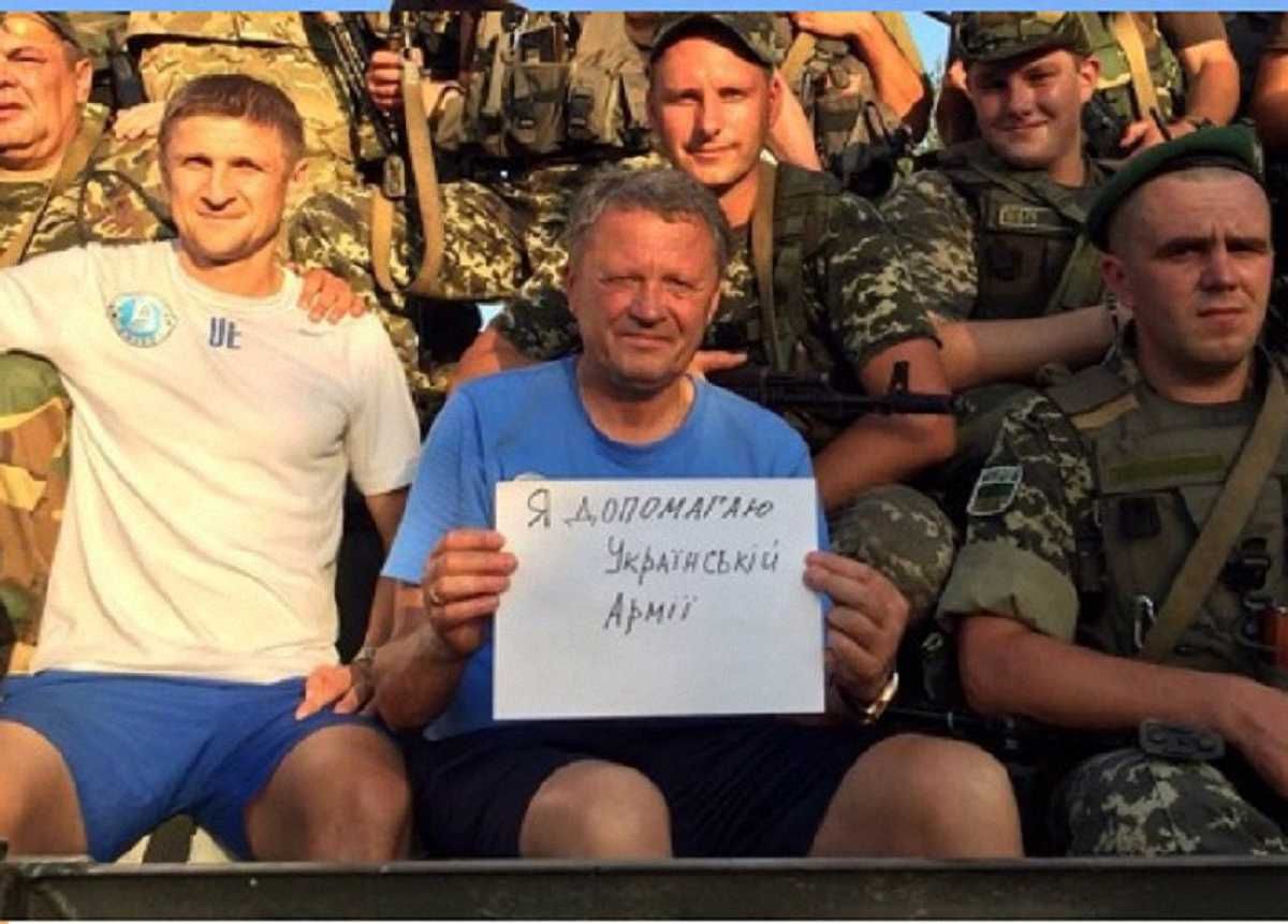 Мирон Маркевич и украинская армия / Фото из Facebook Романа Зозули
