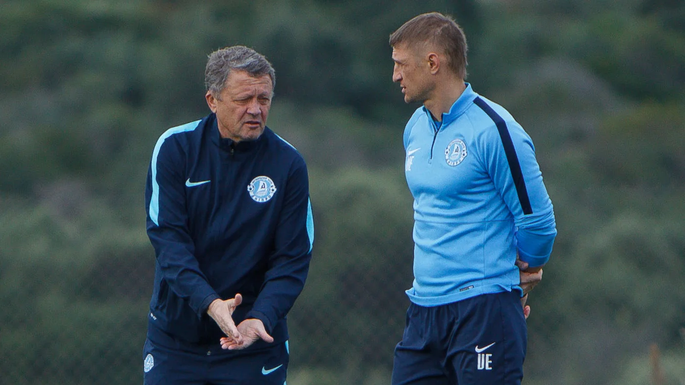 Мирон Маркевич і Володимир Єзерський на зборах в Іспанії / Фото : прес-служба ФК "Дніпро"