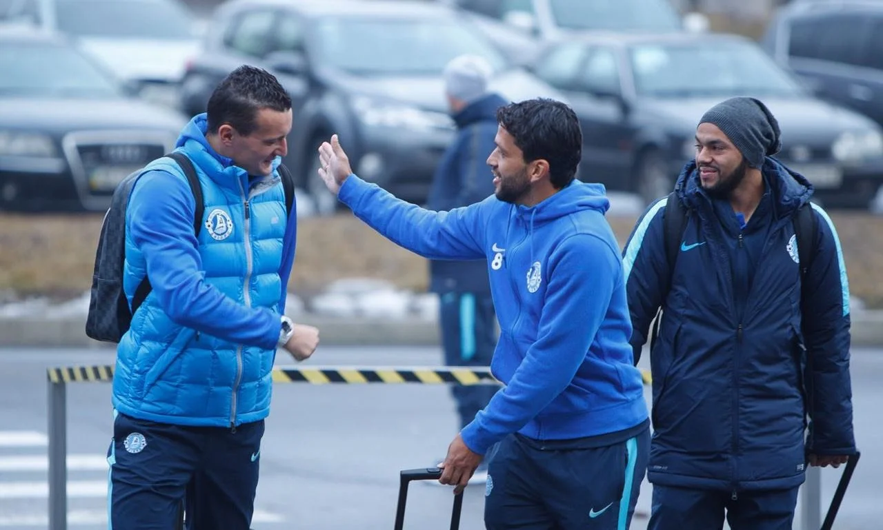 Федецкий и Ко в хорошем настроении / фото ФК "Днепр"