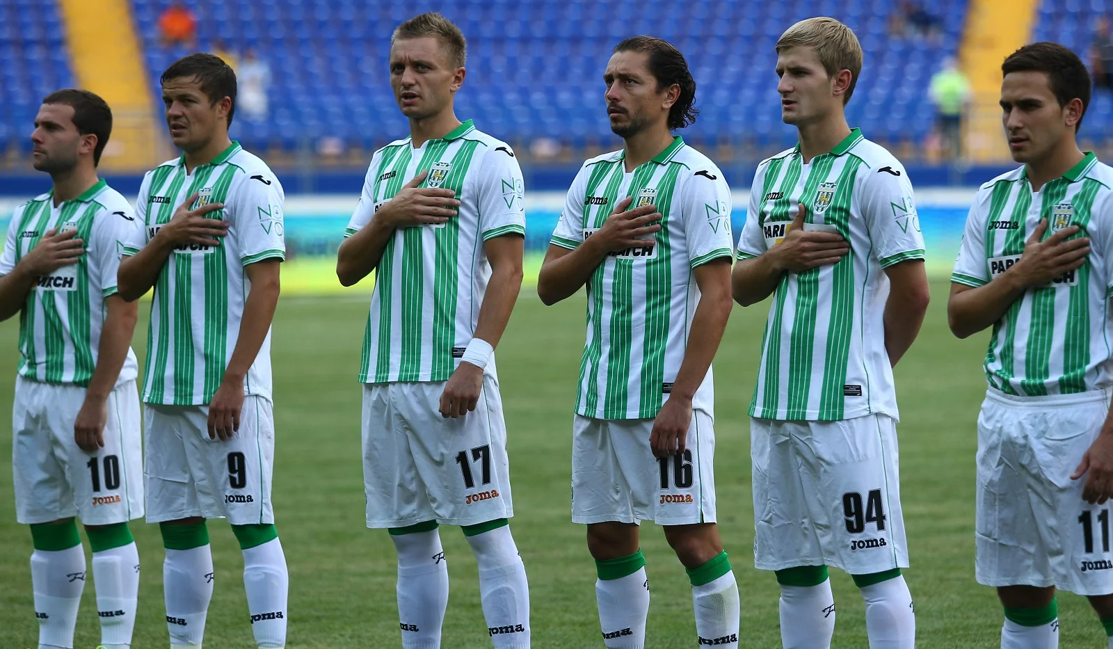 "Зелено-белые" / фото пресс-службы ФК "Металлист" (А. Осипов)