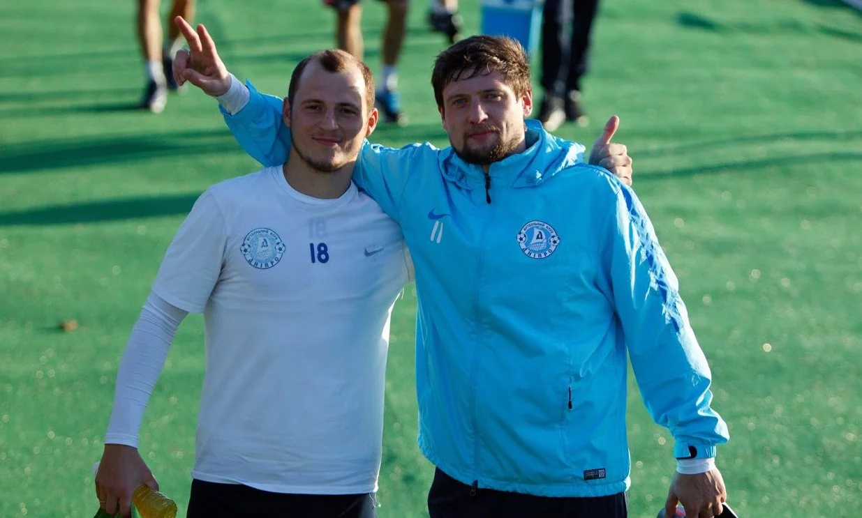 Євген Селезньов (праворуч) з Романом Зозулею / Фото ФК Дніпро