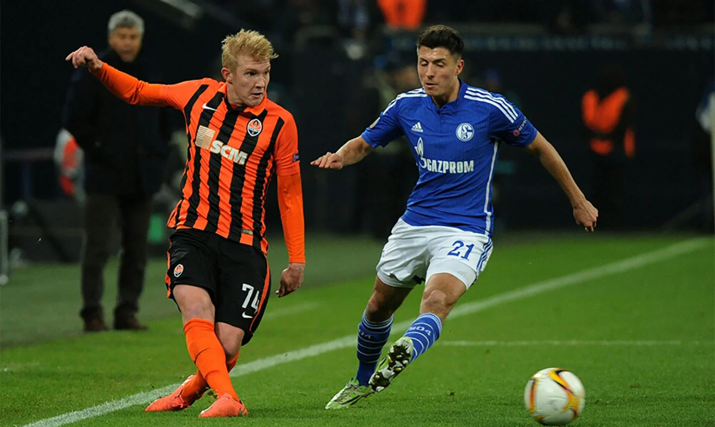 Виктор Коваленко в историческом матче с "Шальке". Фото: ФК "Шахтер"