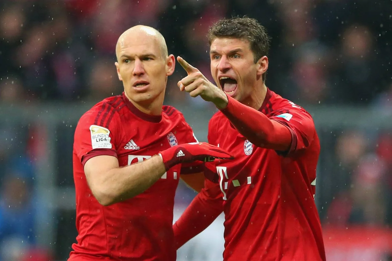 Ар'єн Роббен і Томас Мюллер