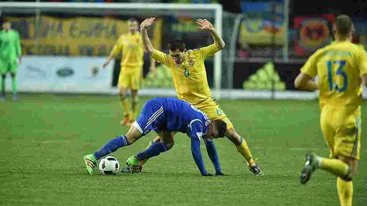 Україна у напруженому матчі перемогла Кіпр